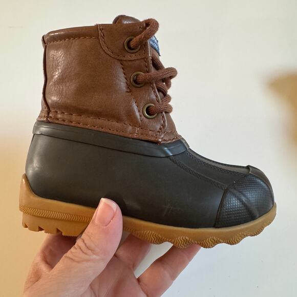 Sperry Boys Port Duck Boot Toddler Size 6 EUC Rain Boots Little Kid Outdoor - Picture 6 of 14